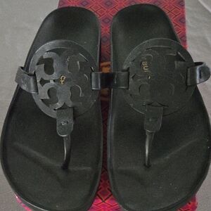 Tory Burch Black Miller Sandals